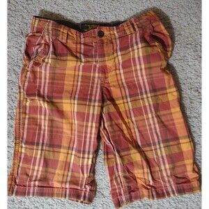Old Navy Surplus Plaid Fall Color Shorts  Size 16 Boys